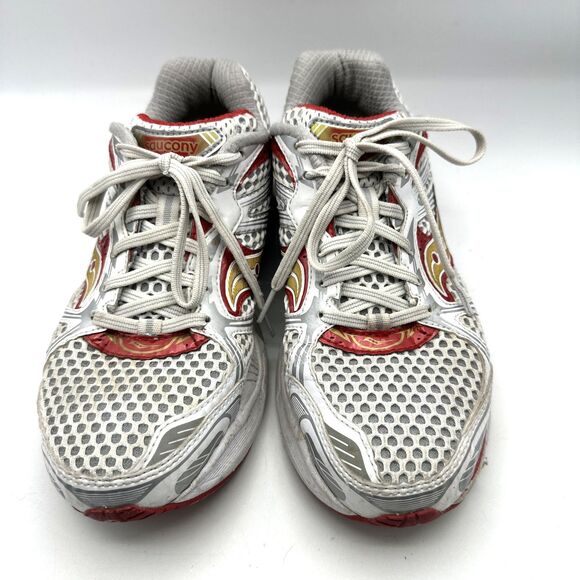 Saucony Women’s Running Shoe US 8 ProGrid Guide 5 10140-3 RED/WHITE/GOLD - Picture 2 of 16